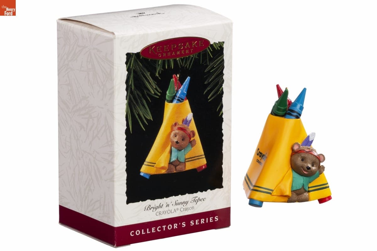 Hallmark "CRAYOLA Crayon Series: Bright 'n' Sunny Tepee" Christmas Ornament, 1995