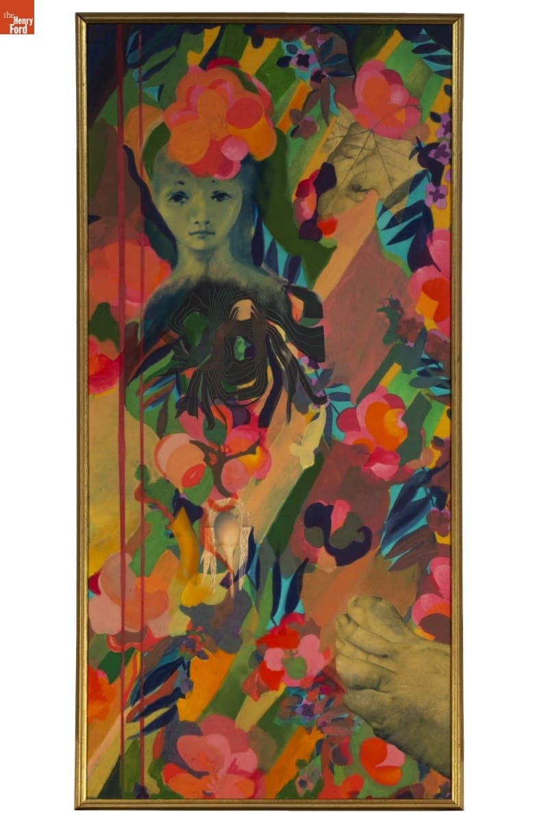 "Lady with Foot" by Lillian F. Schwartz, 1962