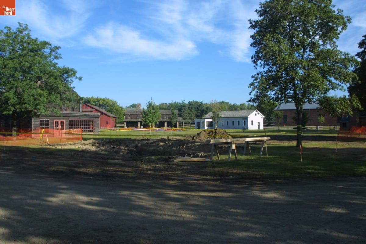 Loranger Gristmill Relocation Site during the Greenfield Village Restoration Project, September 2002