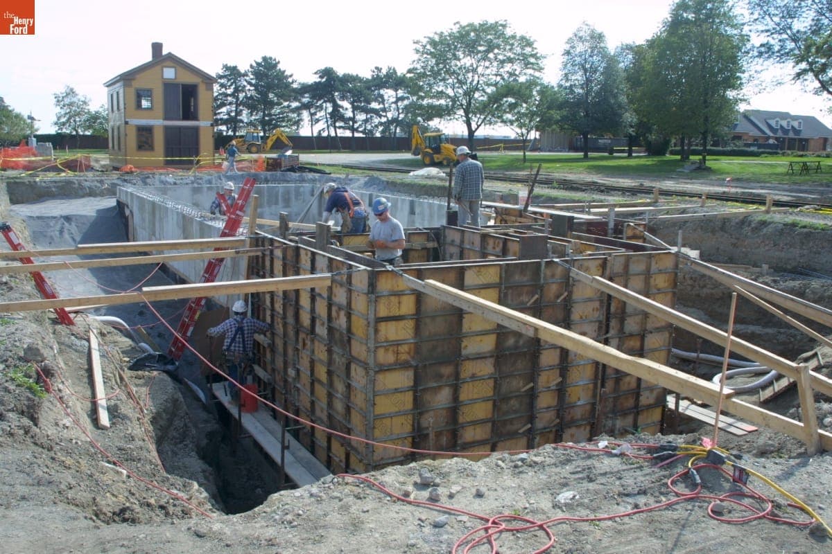 Soybean Lab Agricultural Gallery Relocation Site during the Greenfield Village Restoration Project, October 2002