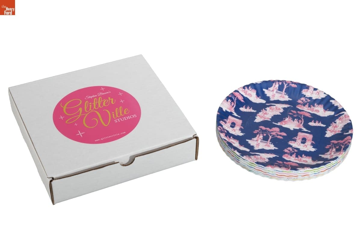 "Harlem Toile de Jouy" Dinner Plate Set, 2020