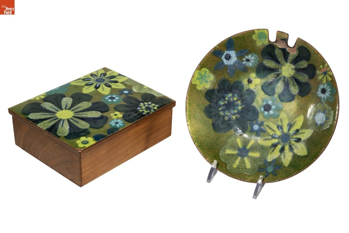 Cigarette Box and Ashtray Set, 1960-1972