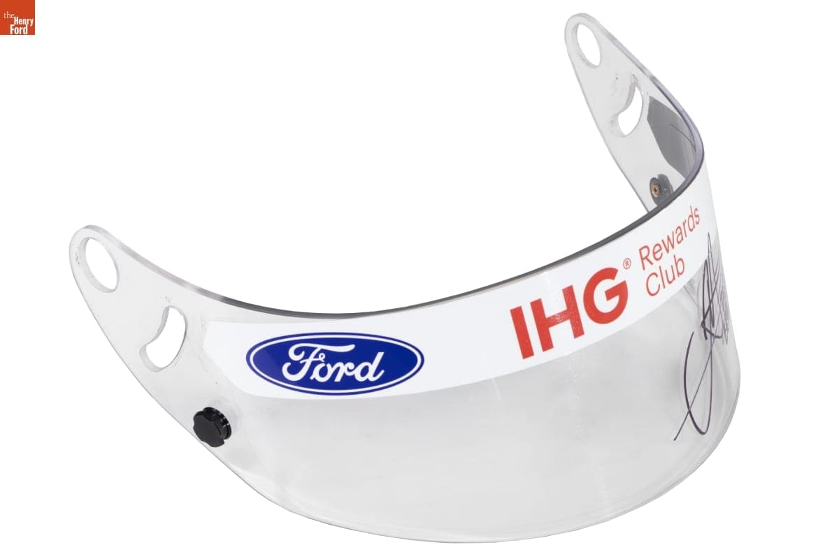 Helmet Visor, Used by Racing Driver Joey Hand in the 2016 24 Hours of Le Mans Endurance Race