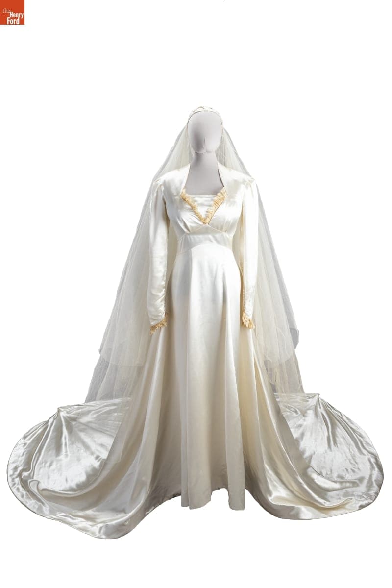 Wedding Dress Worn by Ellen Pfaff, 1944