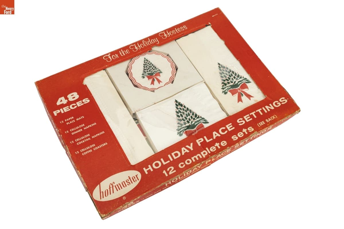 Hoffmaster Holiday Place Settings, circa 1960