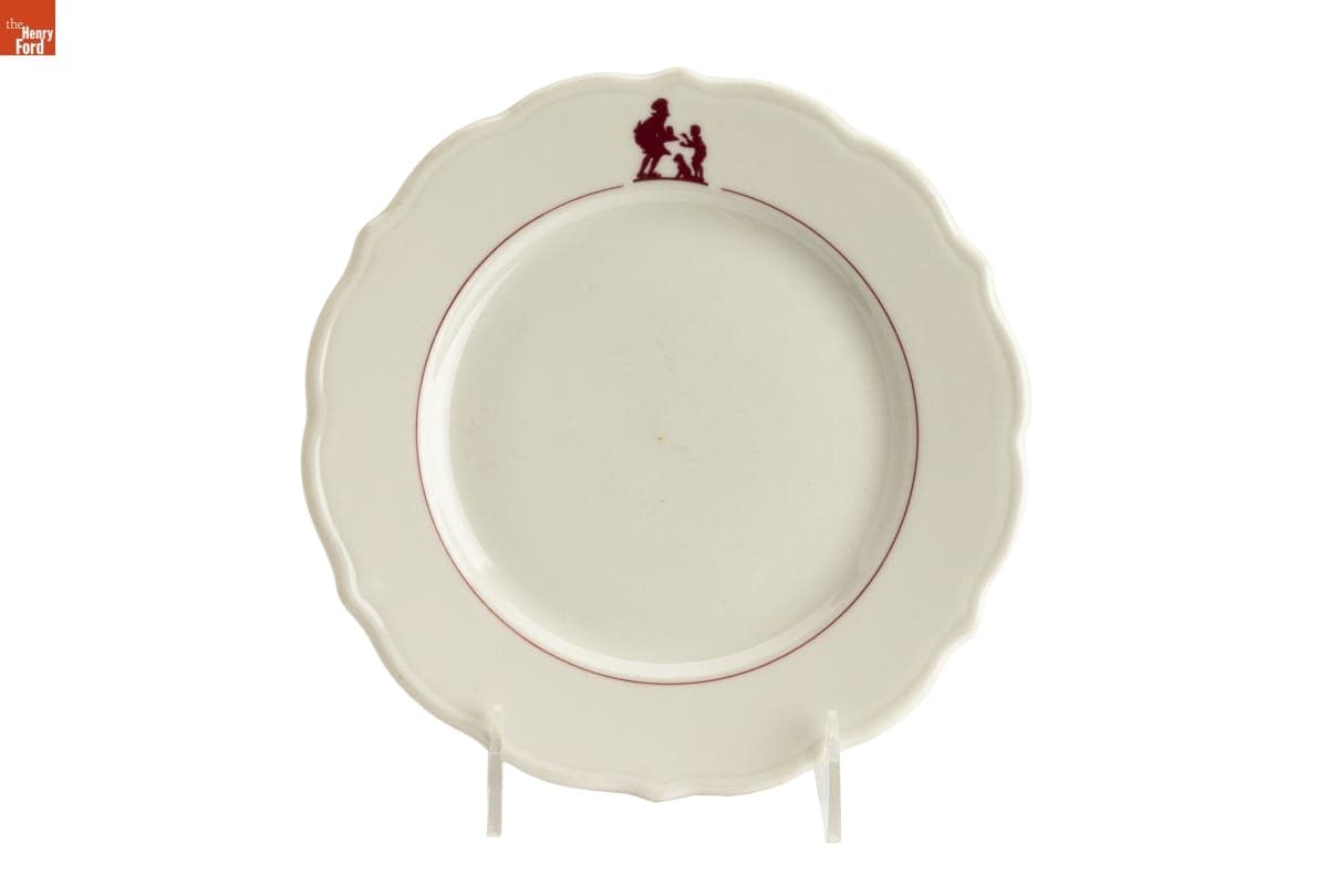 Howard Johnson's "Simple Simon and the Pieman" Lunch Plate, 1956