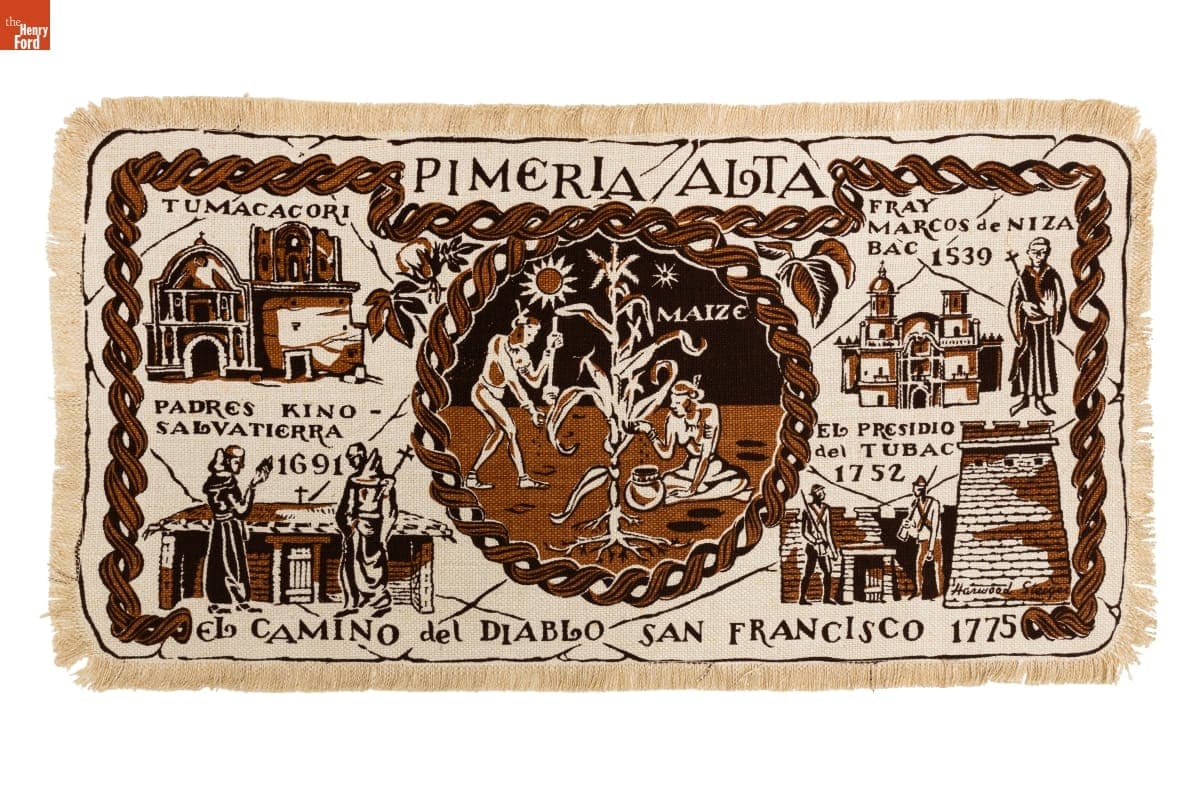 Harwood Steiger Placemat, "Pimeria Alta"