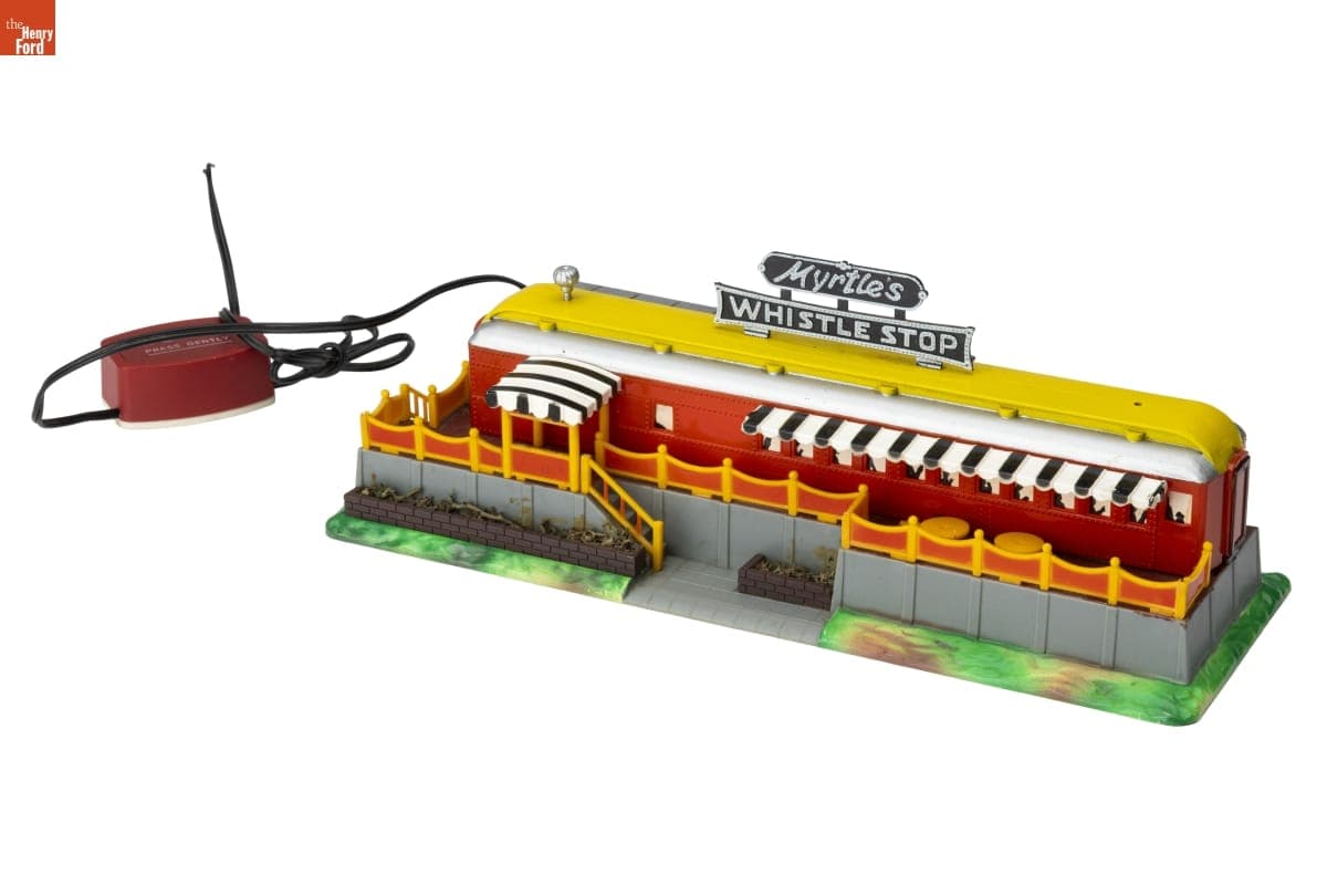 "Myrtle's Whistle Stop Diner" HO Scale Train Set Model, 1975-1985