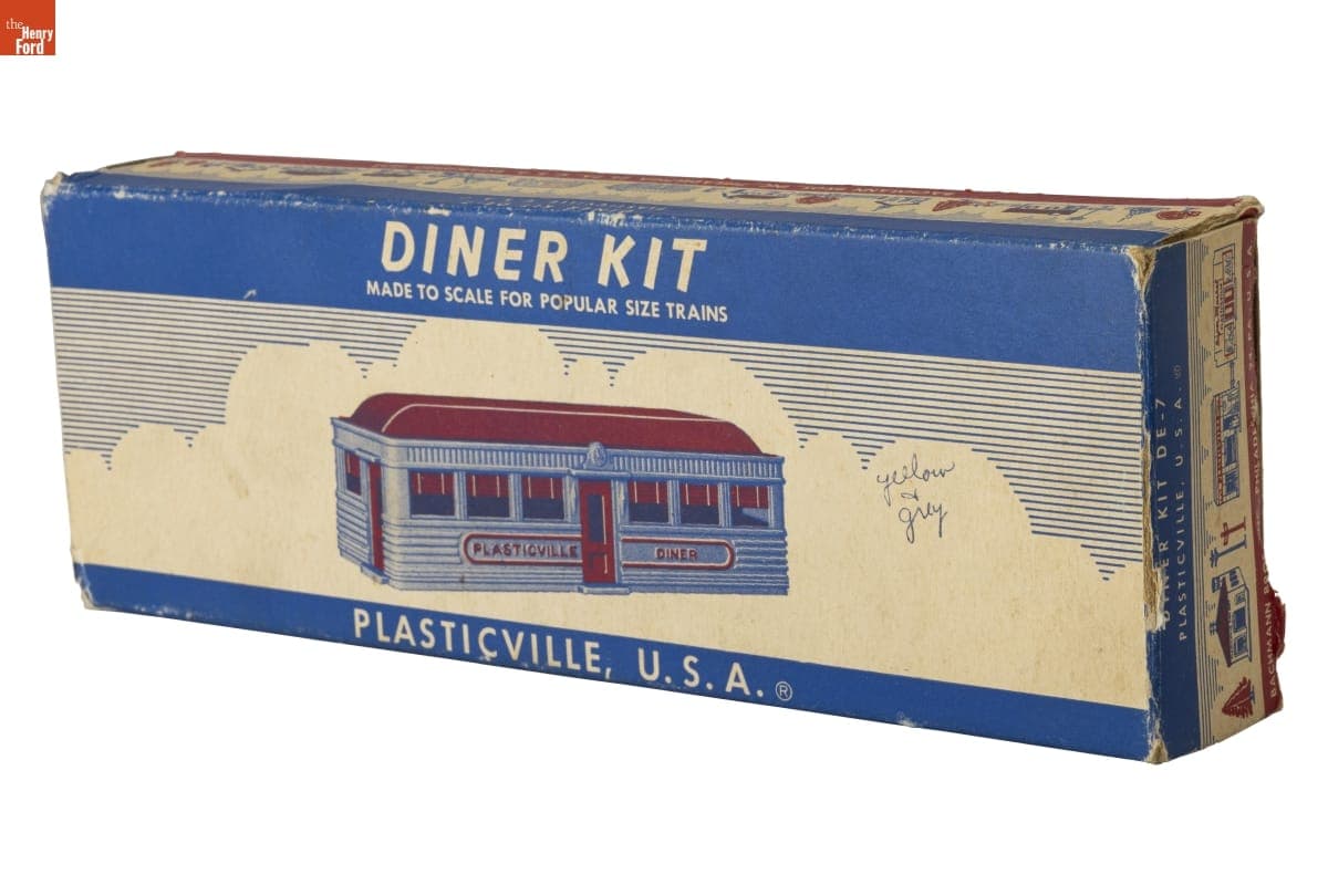 "Plasticville Diner" S or O Scale Train Set Model, 1952-1958
