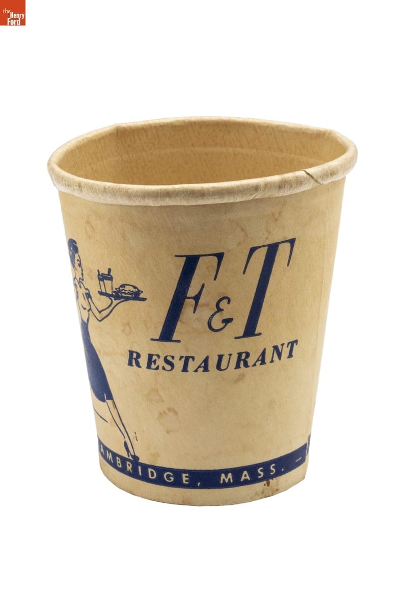"F&T Diner" Paper Cup, 1945-1959