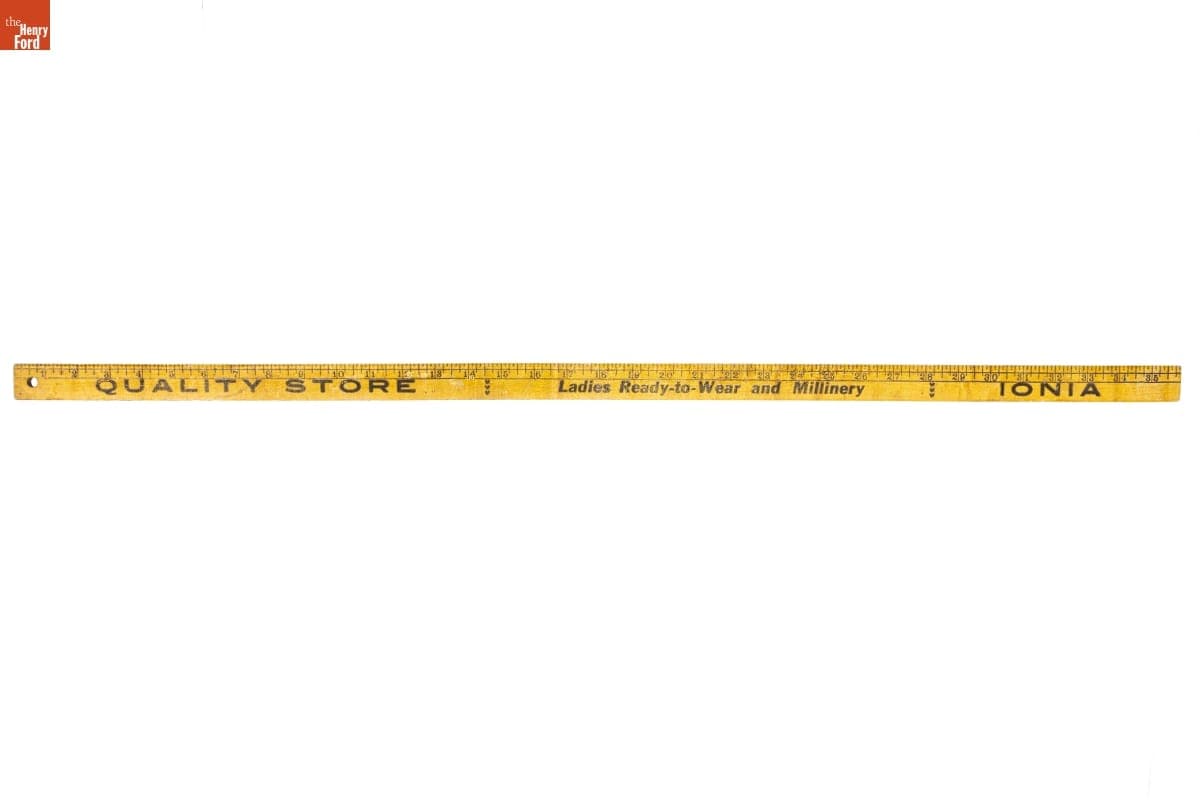 Yardstick, from Quality Store, Ionia, Michigan, 1920-1930