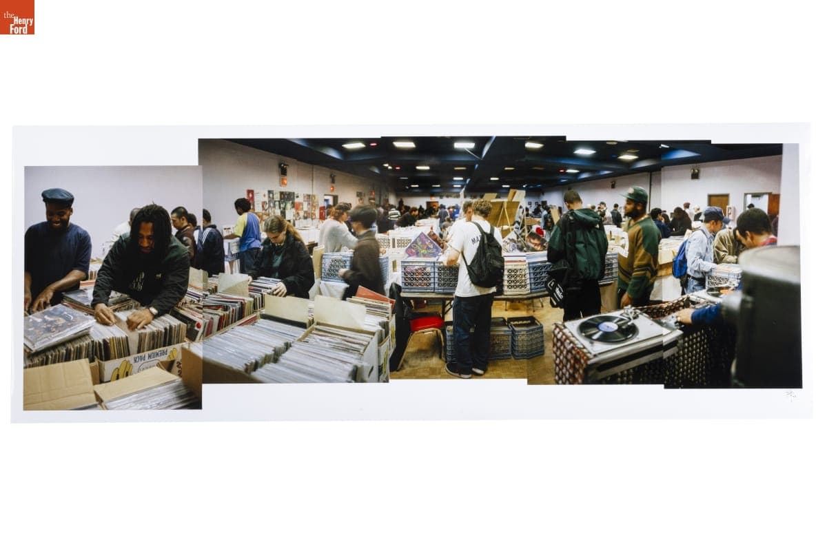DJ Kool Herc in the Crowd at the WFMU Record Fair in Manhattan, September 1997
