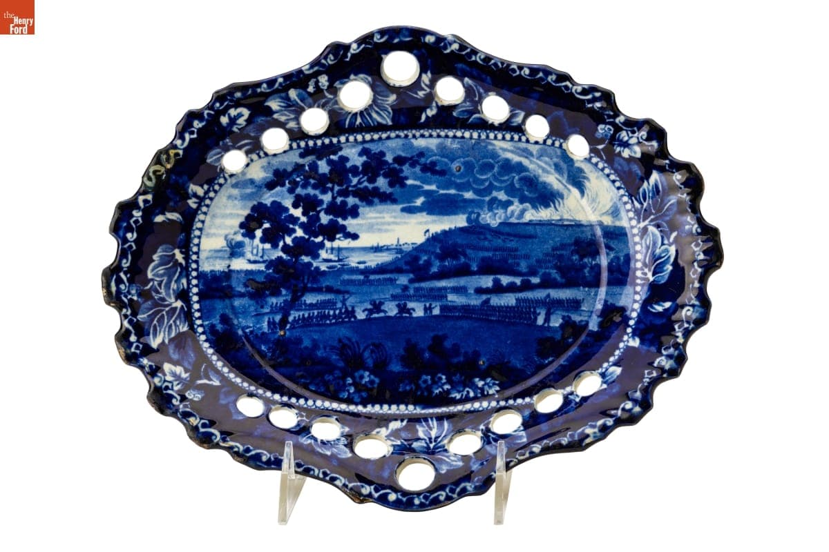 "Battle of Bunker Hill" Tray, circa 1820