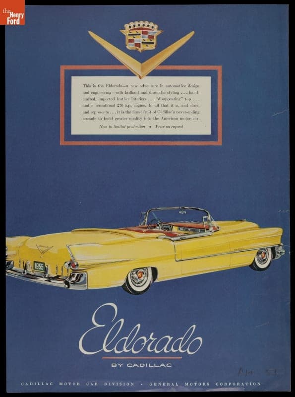 Advertisement, "Eldorado by Cadillac," 1955