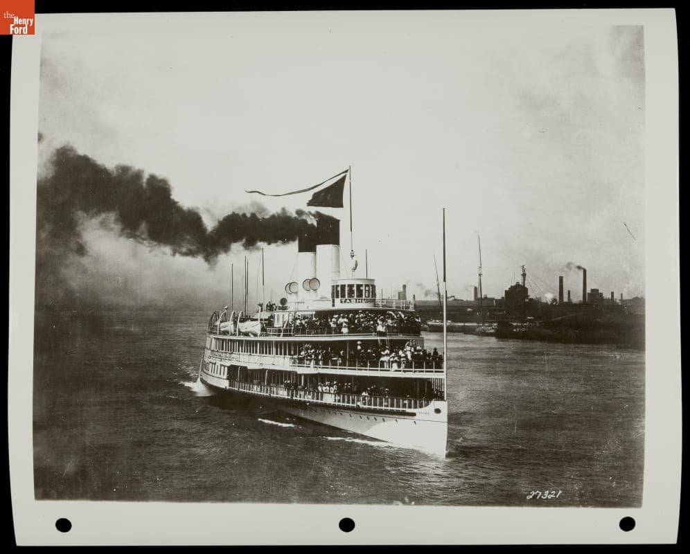 Excursion Steamboat "Tashmoo" on the Detroit River, 1900-1927