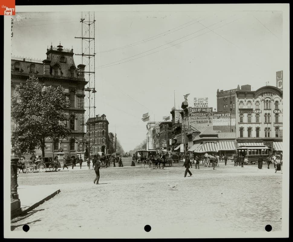 Michigan Avenue, Detroit, Michigan, circa 1890