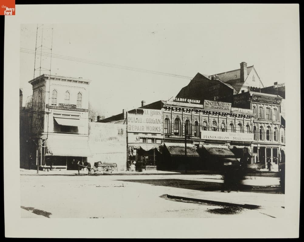 Grinnell Brothers Music Store, Detroit, Michigan, circa 1890
