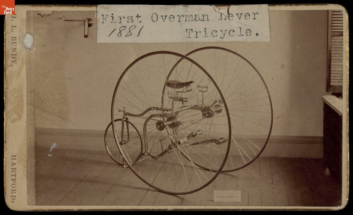 First Overman Lever Tricycle, 1881
