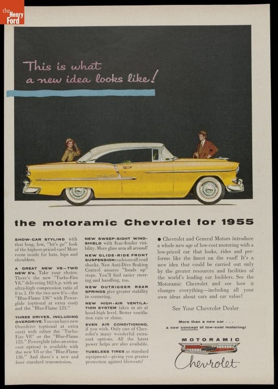 1955 Chevrolet Advertisement, "This is What a New Idea Looks Like!"