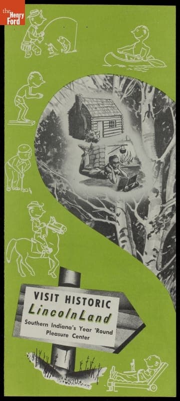Travel Brochure, "Visit Historic LincolnLand," Indiana, circa 1955