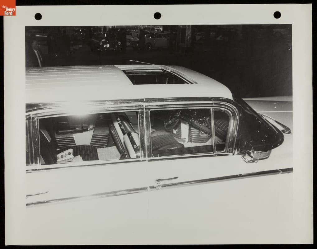 Sunroof and Interior of a Station Wagon, New York International Auto Show, 1959