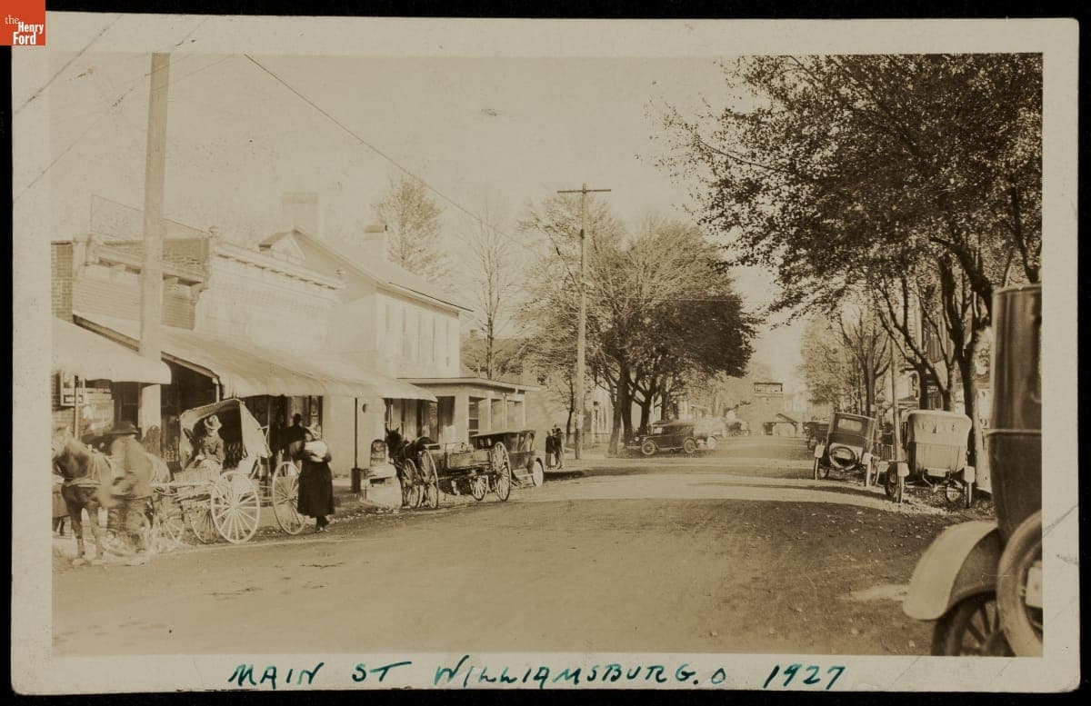 Main Street, Williamsburg, Ohio, 1927