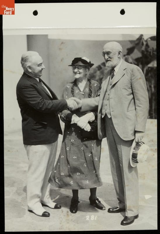 Mr. and Mrs. Heber J. Grant Greeted by Official of the California Pacific International Exposition, San Diego, 1935