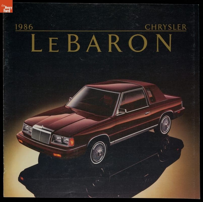 1986 Chrysler LeBaron Sales Brochure