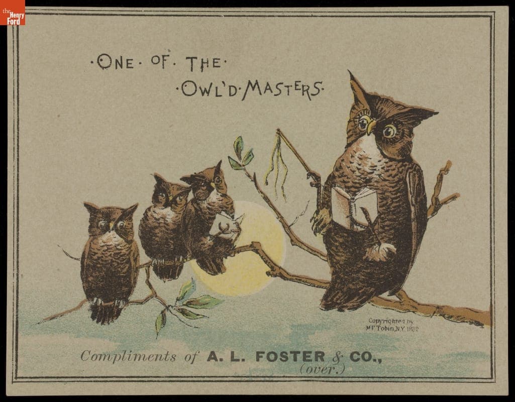 Trade Card for Stylish Spring Clothing, A. L. Foster & Co., 1882