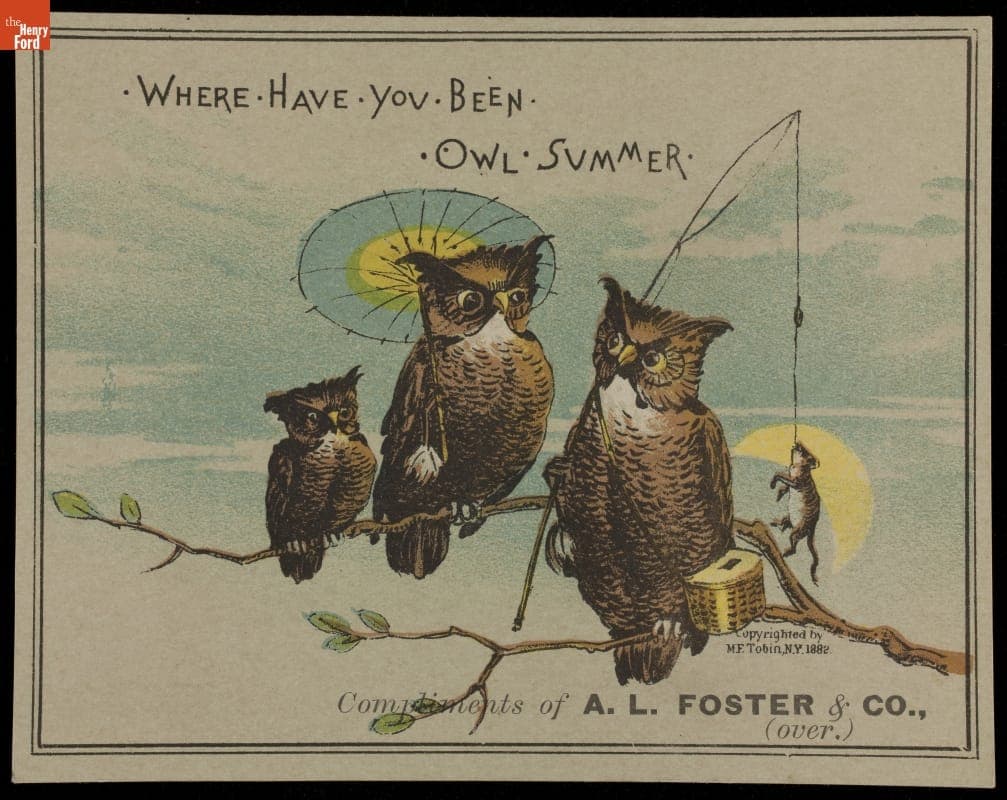 Trade Card for Stylish Spring Clothing, A. L. Foster & Co., 1882