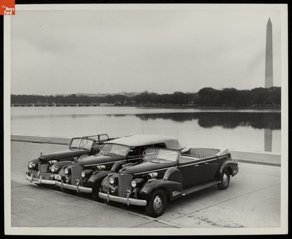 Presidential Limousines "Sunshine Special," "Queen Mary," and "Queen Elizabeth," Washington, D.C., circa 1940