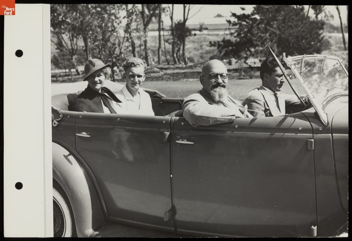 Dr. Alfred Hertz and Others Visiting 'Roads of the Pacific,' California Pacific International Exposition, San Diego, 1935