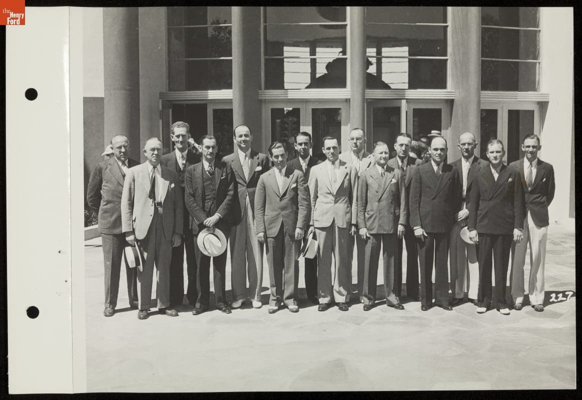 Los Angeles Ford Dealers in the Courtyard of the Ford Building, California Pacific International Exposition, San Diego, 1935