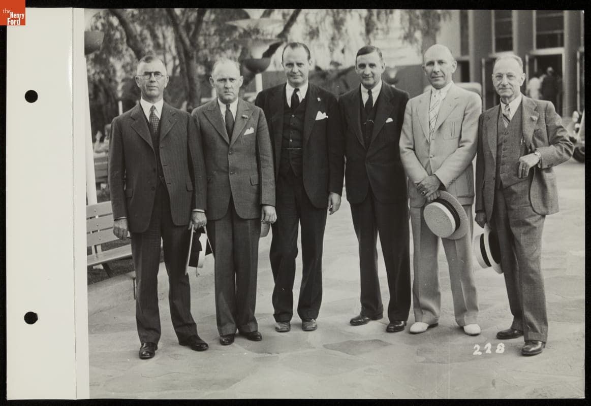 Guests of the Ford Motor Company in the Courtyard of the Ford Building, California Pacific International Exposition, San Diego, 1935