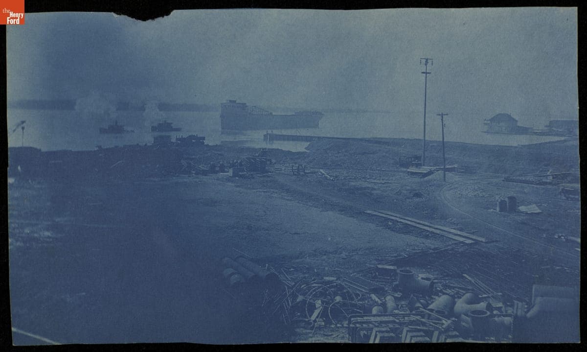 Calcite Quarry near Rogers City, Michigan, circa 1912