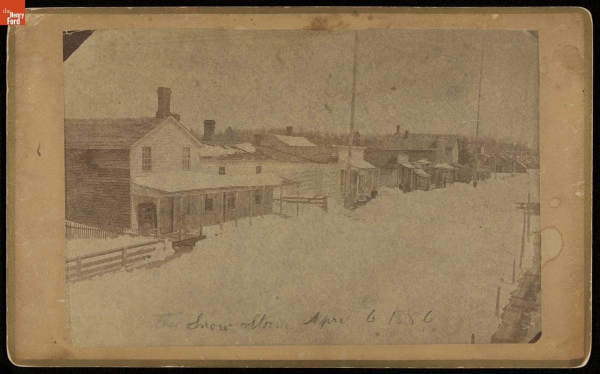 Snow Storm, Ortonville, Michigan, 1886