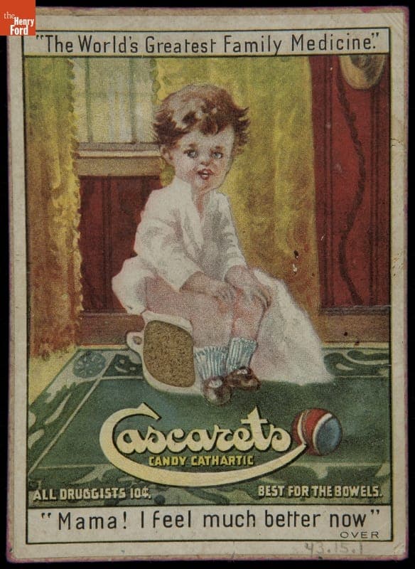 Trade Card for Cascarets Candy Cathartic, Sterling Remedy Co., circa 1900