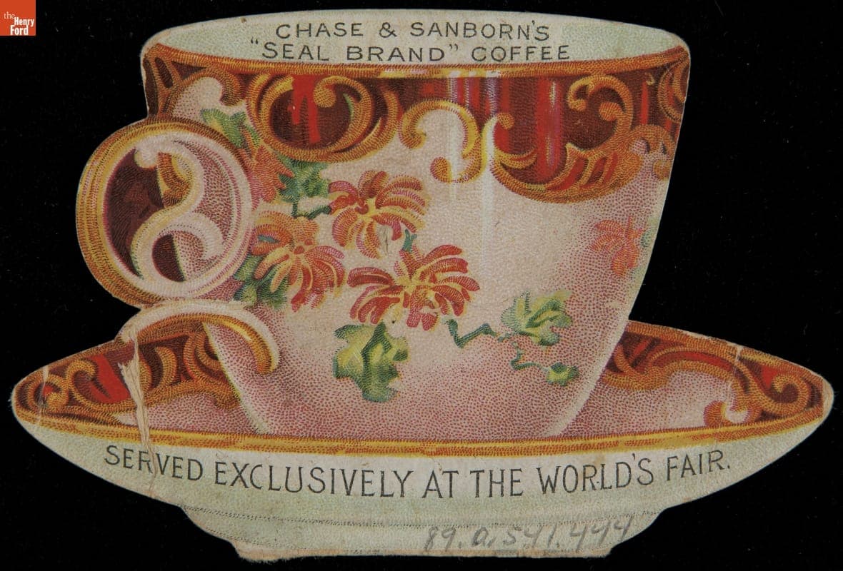 Trade Card for Seal Brand Coffee, Chase & Sanborn, 1893