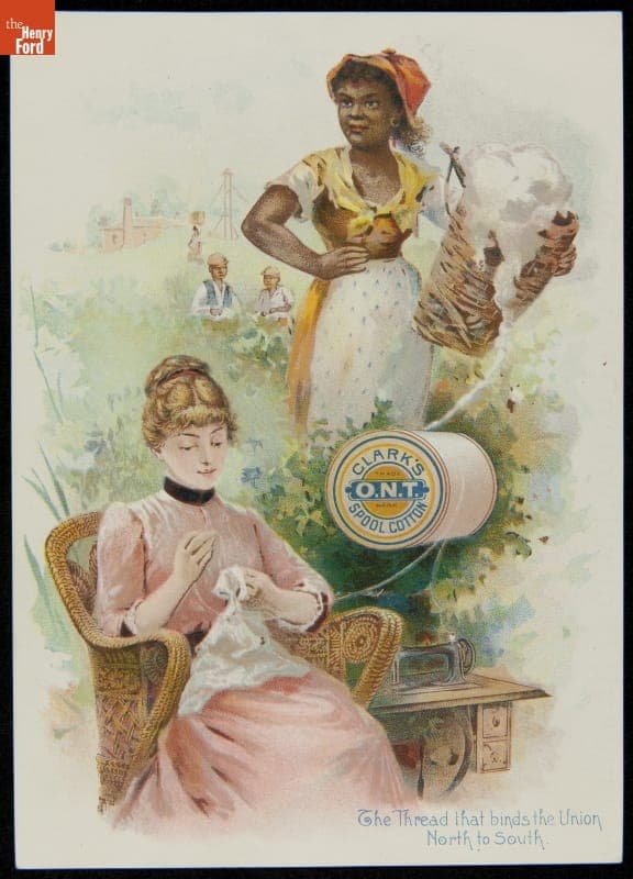 Trade Card for Clark's O.N.T. Spool Cotton, 1890-1900