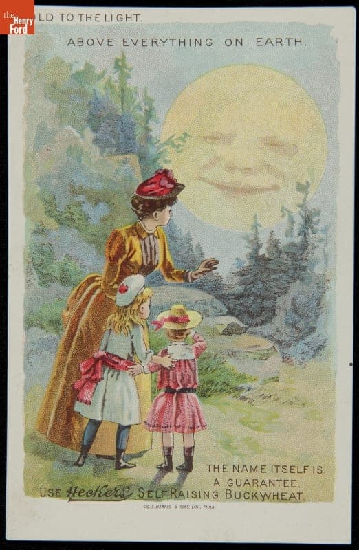 Trade Card for Heckers' Self Raising Buckwheat, Croton Mills, 1880-1900