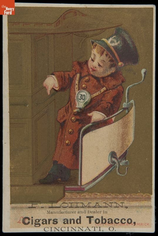 Trade Card for F. Lohmann, Cigars and Tobacco, 1881