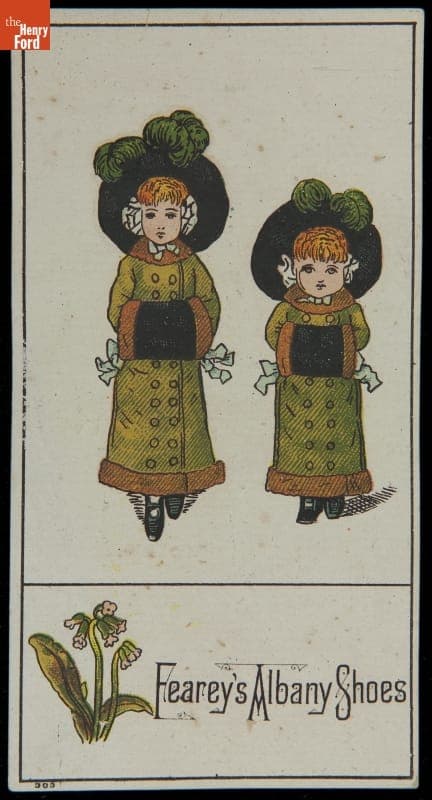 Trade Card for Fearey's Albany Shoes, 1880-1900