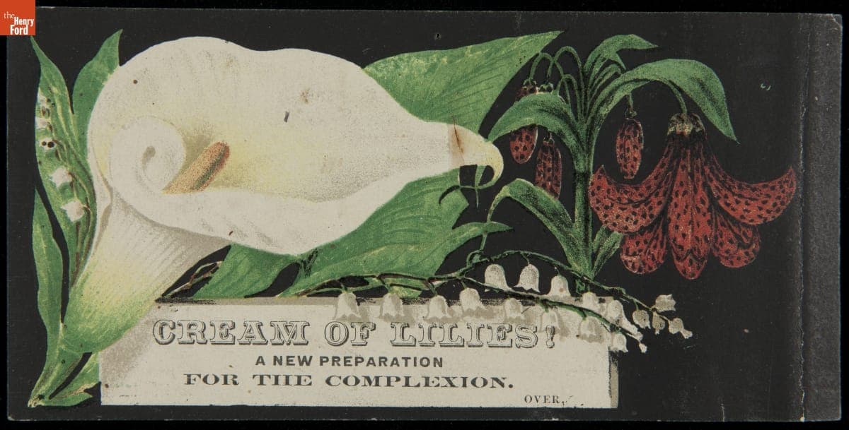 Trade Card for Cream of Lilies, Frank Smith, 1870-1890