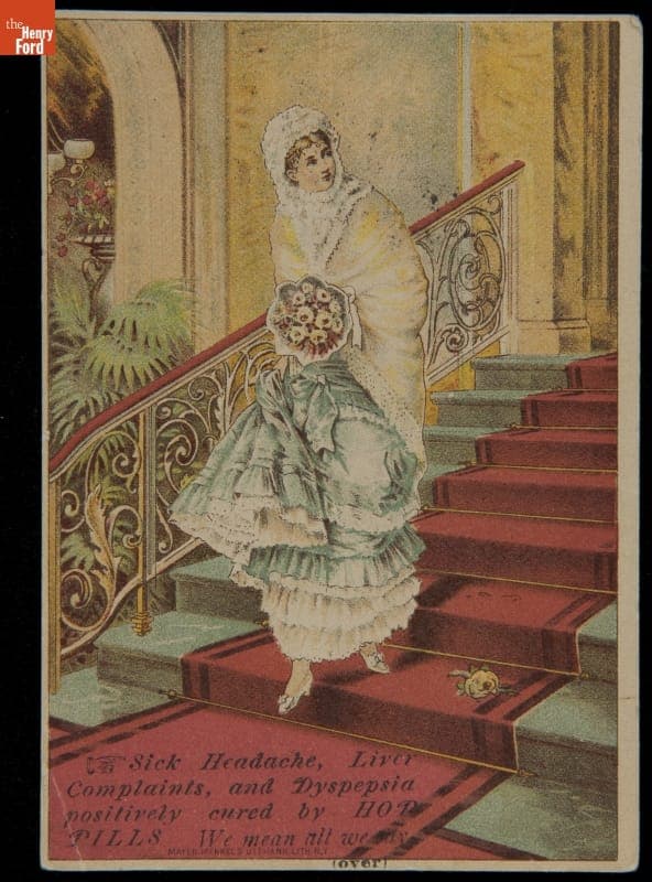 Trade Card for Hop Pills, Hop Pill Manufacturing Co., 1880-1890