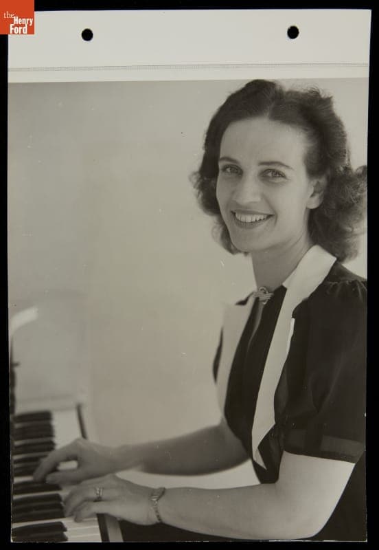 Virginia Oman of The New World Ensemble, Conducted by Ferde Grofe, Ford Exposition, New York World's Fair, 1939