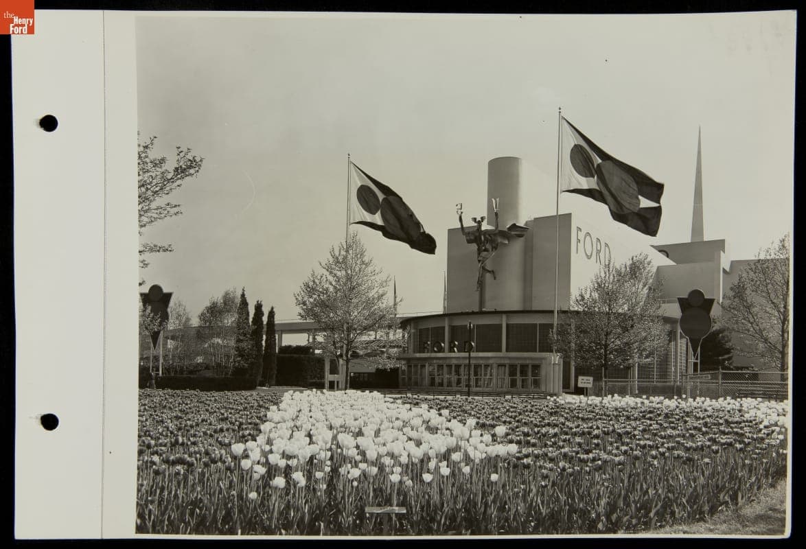Flower Gardens outside Ford Exposition, New York World's Fair, 1939