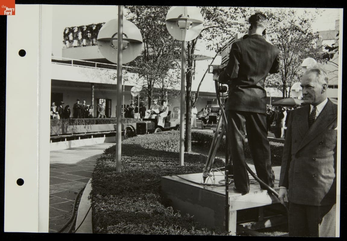 Filming Television Show, Ford Exposition, New York World's Fair, 1939