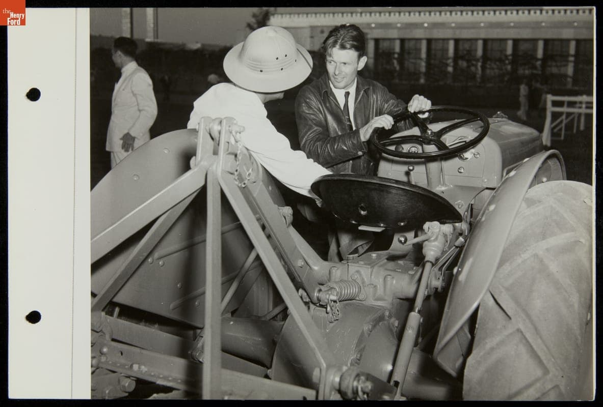 Aviator Douglas Corrigan at Ford Exposition, New York World's Fair, 1939