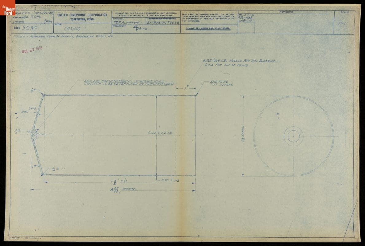 Casing, Reference Number 3039, 1945