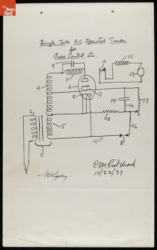 Single Tube A.C. Operated Timer for Press Controls, etc., 1937